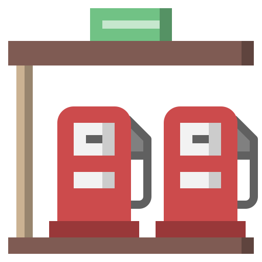 And, architecture, fuel, gas, gasoline, pump, station icon - Free download