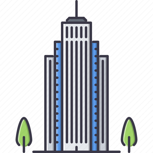 Apartment, architecture, building, hotel, skyscraper, tree icon - Download on Iconfinder