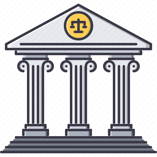 Architecture, bank, building, court, judge, justice icon - Download on Iconfinder