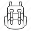 industrial, climber, backpack, vector, thin 