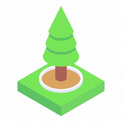 Greenery, conifer tree, shrub, plant, natural tree icon - Download on Iconfinder