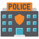 police, station, city, town
