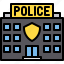 police, station, city, town 