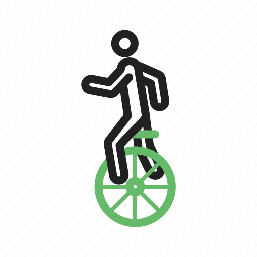 Balance, circus, cycle, monocycle, pedals, seat, unicycle icon - Download on Iconfinder