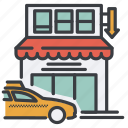 car, commerce, market, shopping, store, taxi