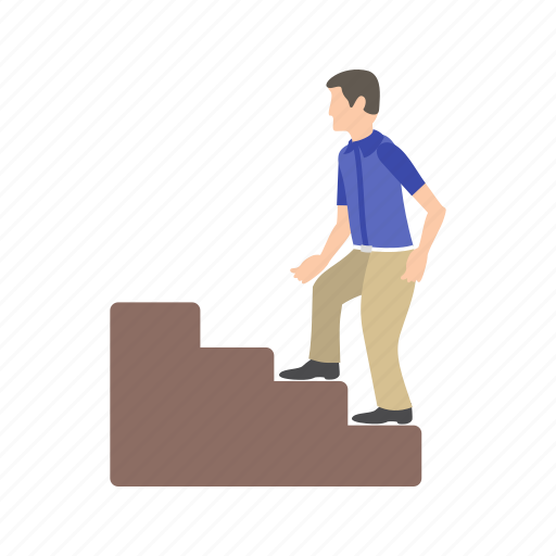 Climbing, people, school, stairs, town, walking, young icon - Download on Iconfinder