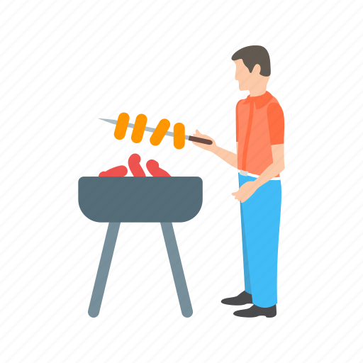 Barbecue, chicken, fire, food, grill, season, spring icon - Download on Iconfinder