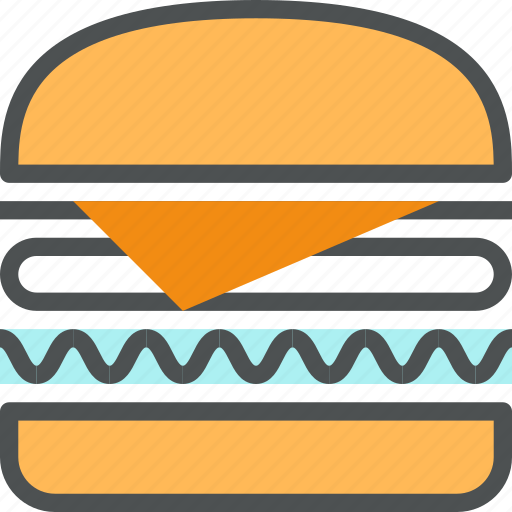 Burger, cheeseburger, fast, fastfood, food, sandwich, snack icon - Download on Iconfinder
