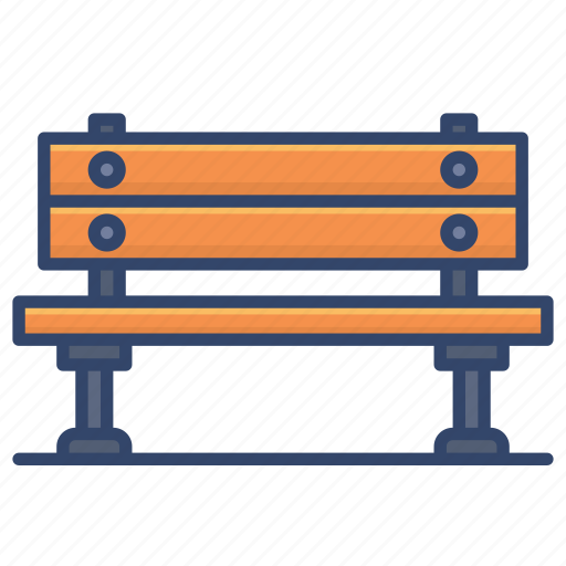 Bench, furniture, outdoor, park icon - Download on Iconfinder