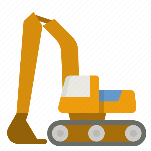 Backhoe, loader, construction, machine, tow icon - Download on Iconfinder