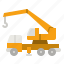 crane, heavy, vehicle, breakdown, construction 