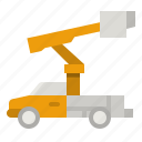 crane, lift, truck, hydraulic, vehicle