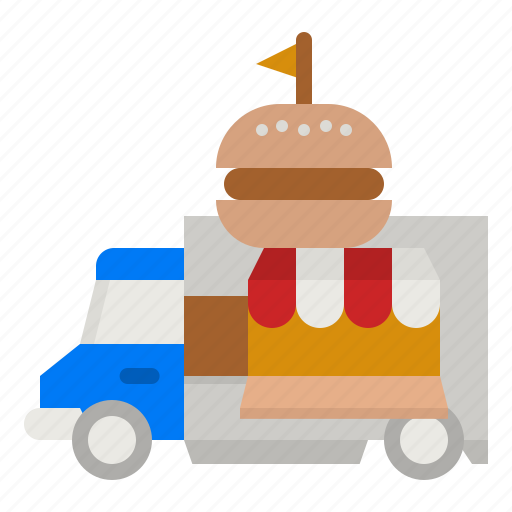 Truck, food, burger, fastfood, transportation icon - Download on Iconfinder