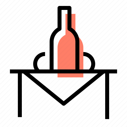 Restaurant, table, wine, dinner icon - Download on Iconfinder