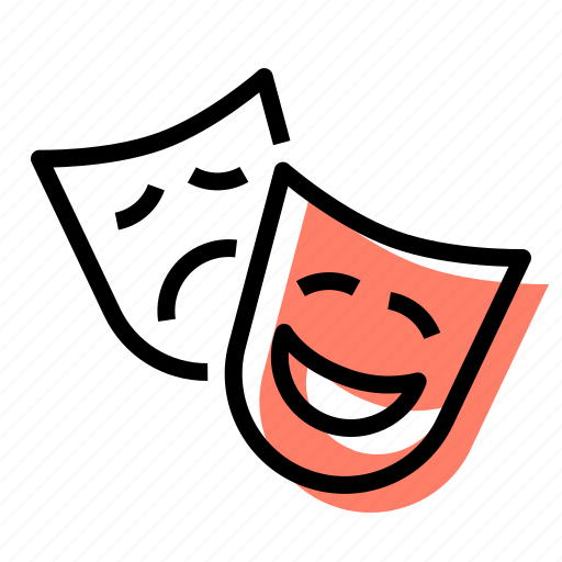 Comedy, tragedy, msks, masks icon - Download on Iconfinder