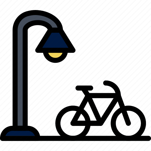 Alley, bicycle, building, city, cityscape icon - Download on Iconfinder