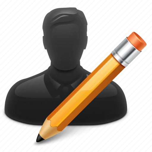 Edit, pensil, user, person, profile, pencil, male icon - Download on Iconfinder