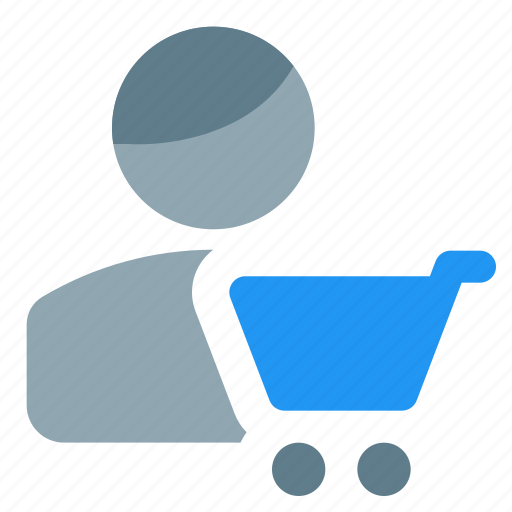 Single, man, user, cart, shopping, shop icon - Download on Iconfinder
