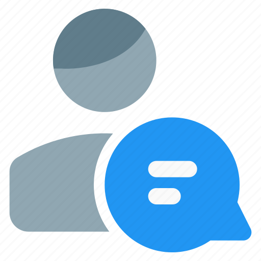 Single, man, user, chat, message icon - Download on Iconfinder