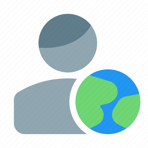 Single, man, user, globe, earth icon - Download on Iconfinder