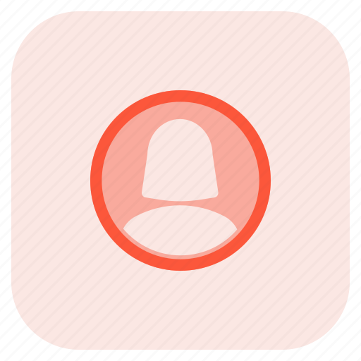 Single, woman, user, classic, circle icon - Download on Iconfinder