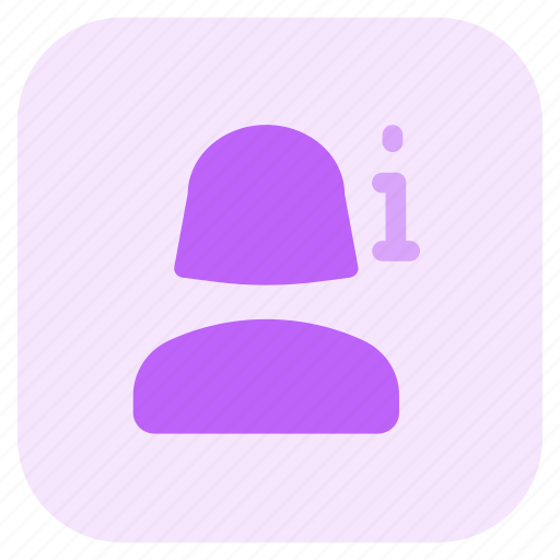 Single, woman, user, information icon - Download on Iconfinder