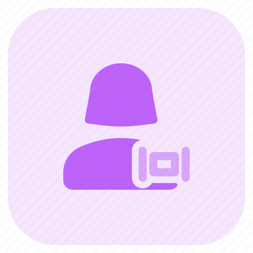 Single, woman, user, multitask icon - Download on Iconfinder