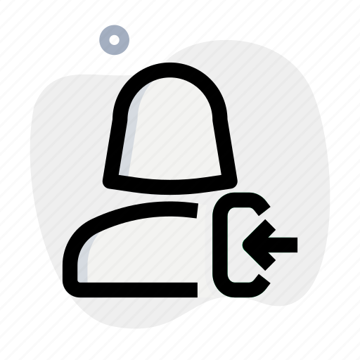 Single, woman, user, logout icon - Download on Iconfinder