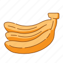 banana, fruits, ingredient, ripe, branch