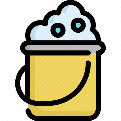 Clean, cleaning, hygiene, laundry, wash, washing, bucket icon - Download on Iconfinder