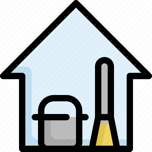 Building, clean, cleaning, furniture, home, house, property icon - Download on Iconfinder