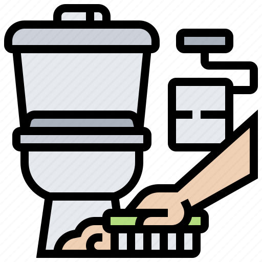 Bathroom, clean, flush, sanitary, toilet icon - Download on Iconfinder