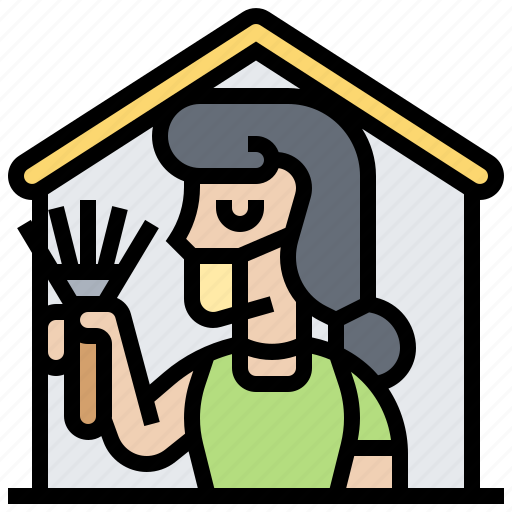 Clean, home, housekeeper, hygiene, maid icon - Download on Iconfinder