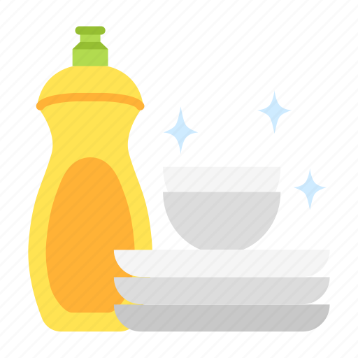 Dishwashing, washing, dish, plates, hygiene, liquid soap, clean icon - Download on Iconfinder