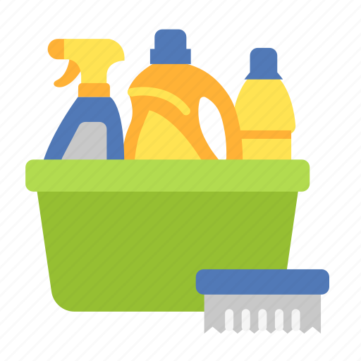 Bleach, detergen, softener, washing, fabric, brush, bucket icon - Download on Iconfinder