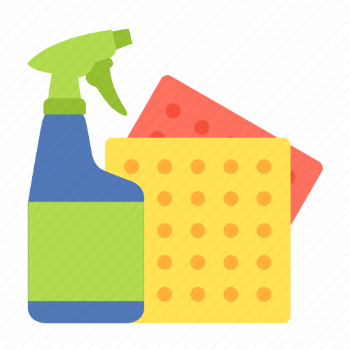 Clean, cleaning, spray, domestic, home, wipe, tools icon - Download on Iconfinder