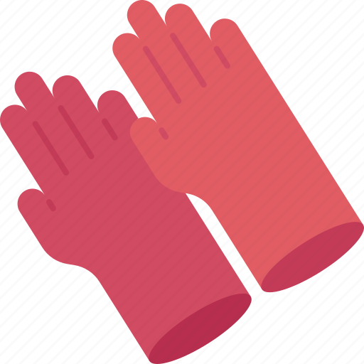 Gloves, cleaning, hygiene, housework, rubber icon - Download on Iconfinder