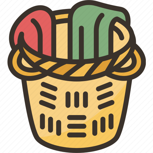 Laundry, basket, clothes, washing, cleaning icon - Download on Iconfinder