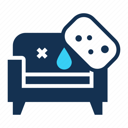 Armchair, clean, cleaning, drop, furniture, sofa, sponge icon - Download on Iconfinder