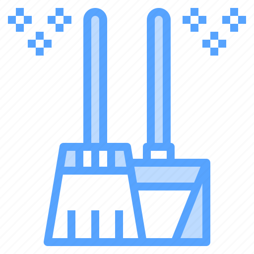 Beson, broom, clean, dustpan, swab icon - Download on Iconfinder