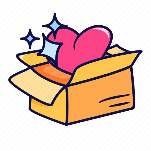 Box, love, romance, gift, clean icon - Download on Iconfinder