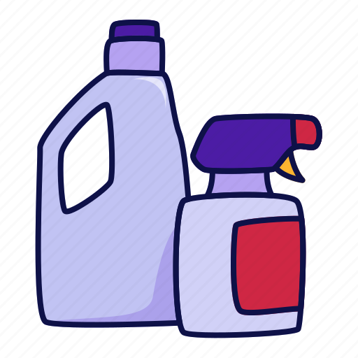 Spray, detergent, clean, bleach, bottle, hygiene icon - Download on Iconfinder