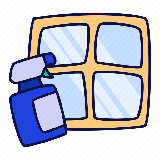 Clean, spray, window, furniture, business icon - Download on Iconfinder