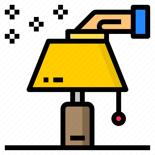 Clean, cleaning, hand, lamp, light icon - Download on Iconfinder