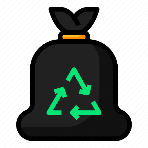 Trash, bag, clean, hygiene, cleaning, housework, household icon - Download on Iconfinder