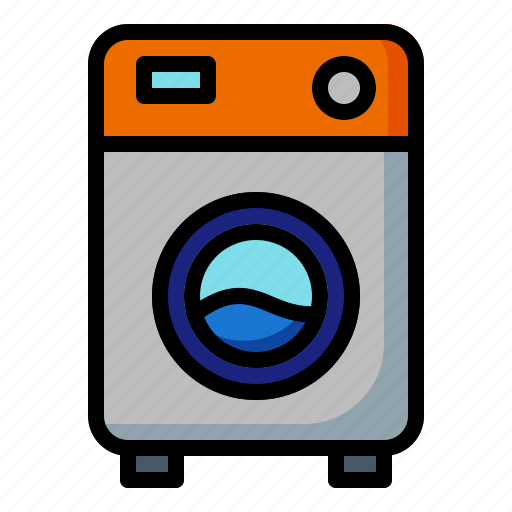 Washing, machine, clean, hygiene, cleaning, housework, household icon - Download on Iconfinder