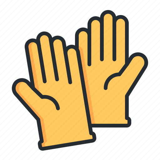 Gloves, rubber, cleaning, protection icon - Download on Iconfinder