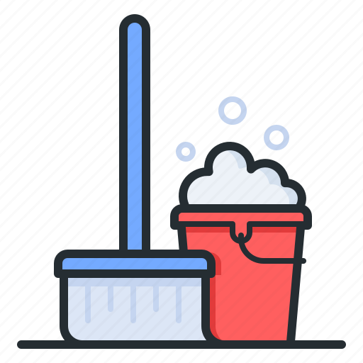Mop, bucket, foam, cleaning icon - Download on Iconfinder