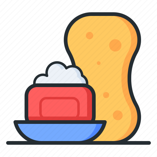 Soap, sponge, hygiene, cleaning icon - Download on Iconfinder