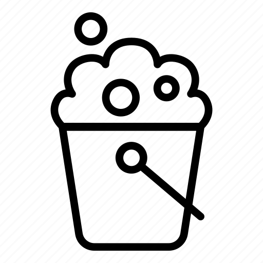 Housekeeping, cleaning, bucket, washing, bubble icon - Download on Iconfinder